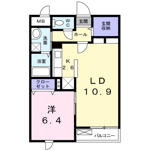 ベル　イシカワ 203号室 間取り
