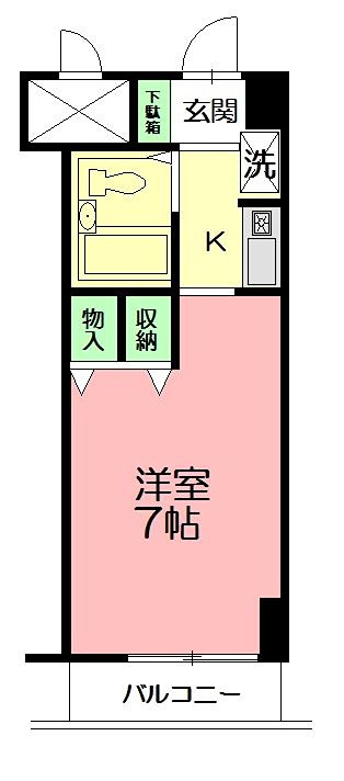 パレ・ドール湘南平塚 510号室 間取り