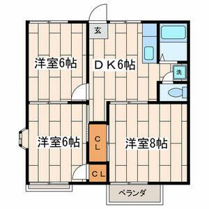 フォーレスト 206号室 間取り