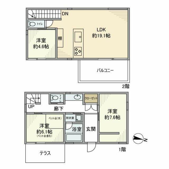 浄明寺戸建 間取り