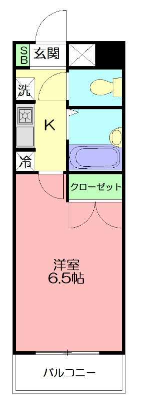 ハイツ井上Ⅱ 509号室 間取り