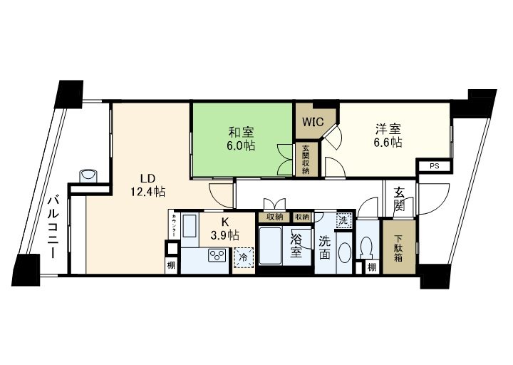 クイーンズパレス東戸塚　弐番館 0403号室 間取り