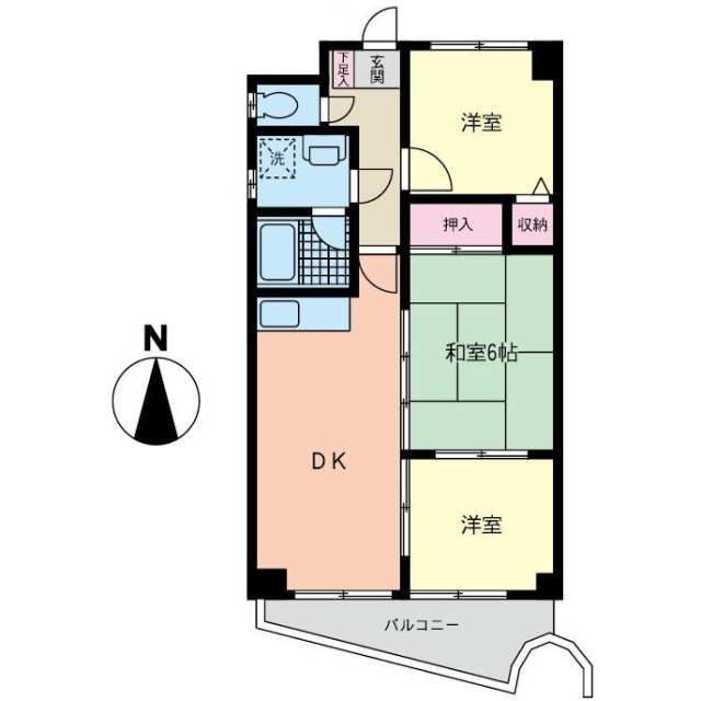 ヒルスミキいずみ中央 301号室 間取り
