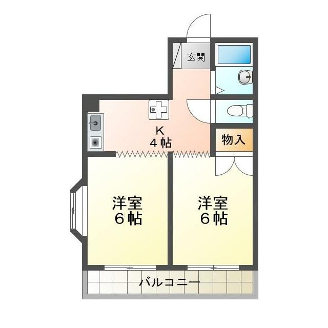 コーポセキ 212号室 間取り