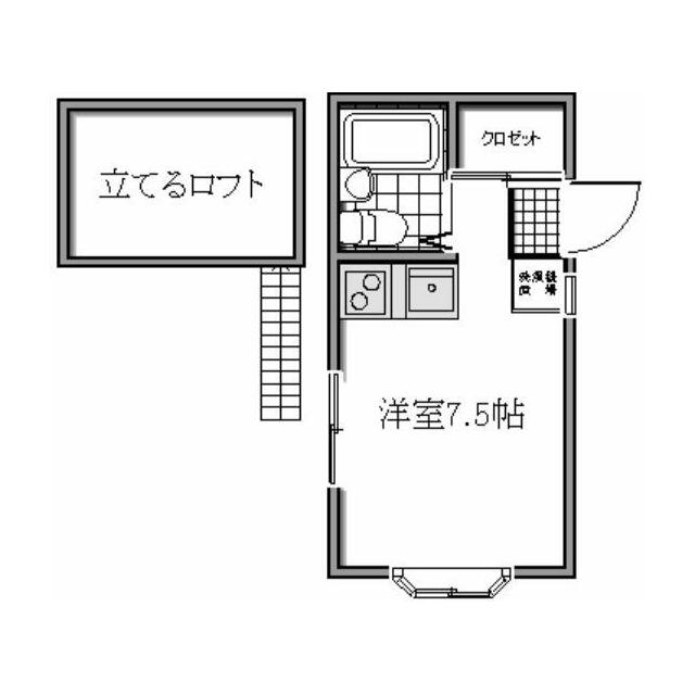 Ｅｃｌａｉｒ　ｔｏｋａｉ 202号室 間取り