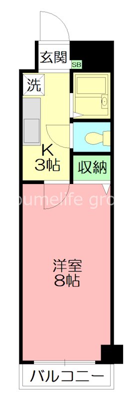 エヴァーグリーン・ラピス 403号室 間取り
