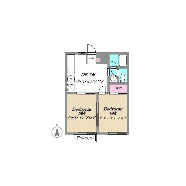 コート城山 202号室 間取り