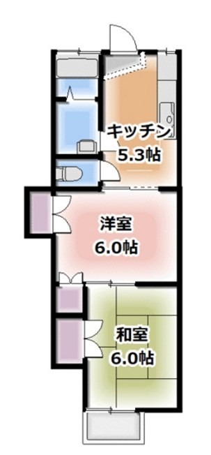 サンサーラ湘南　Ⅰ 5号室 間取り