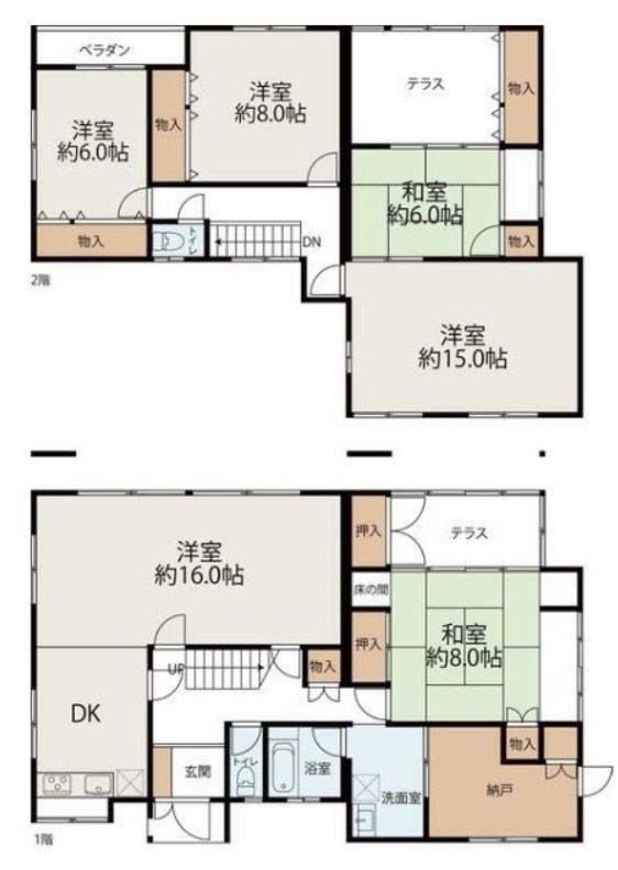 十二所貸戸建 間取り