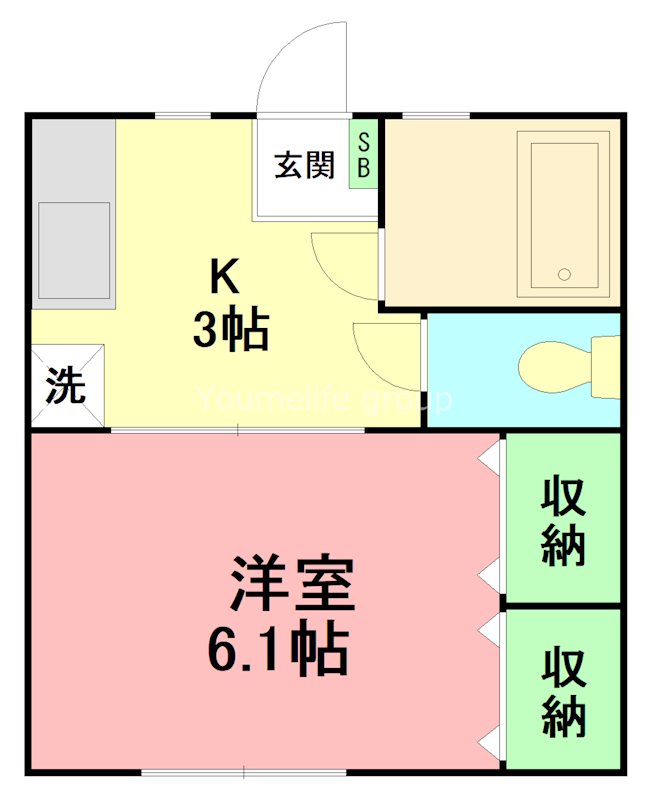 久保ハイツPⅡ 102号室 間取り