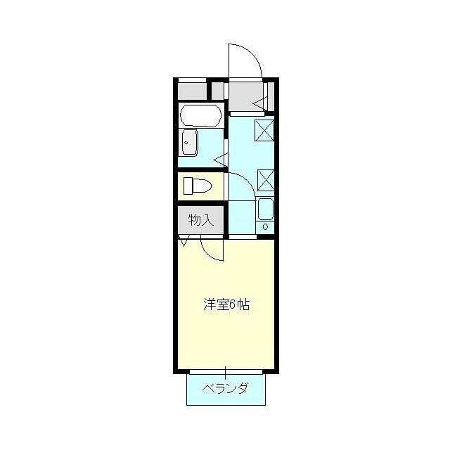ハイツ湘南 205号室 間取り