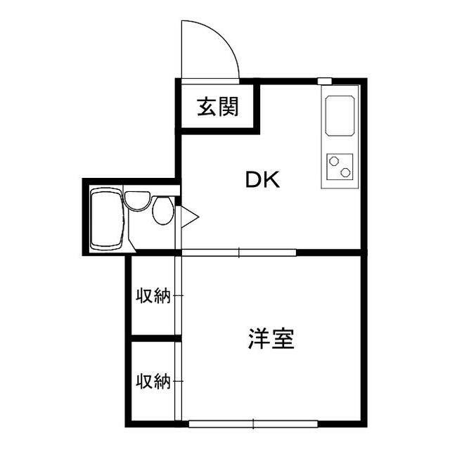 サンフラッツ 105号室 間取り