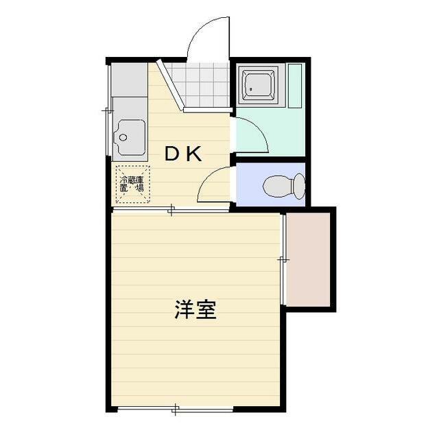 サニーハイツ 201号室 間取り