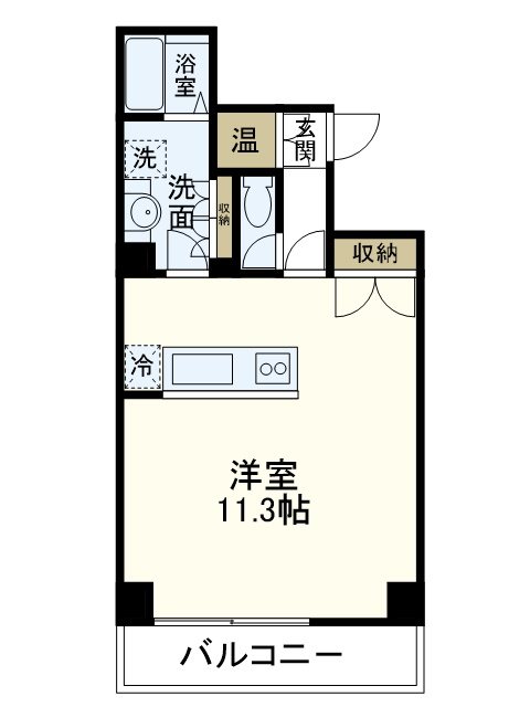 LEON-K 501号室 間取り
