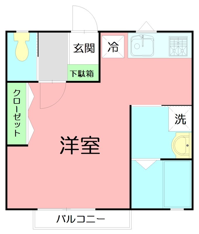 エスコート湘南  203号室 間取り