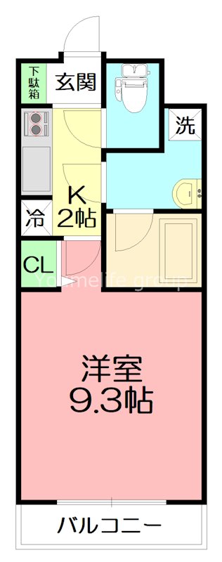 ファロス由比ガ浜 105号室 間取り