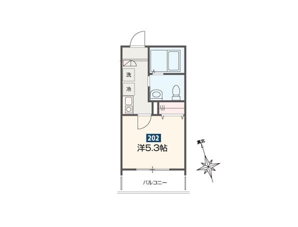 ＭＥＬＤＩＡ高座渋谷Ⅵ 202号室 間取り