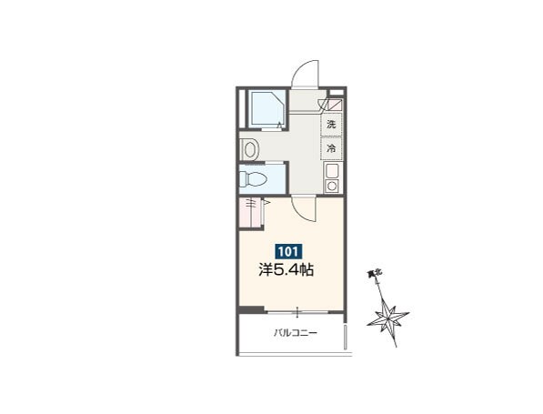 ＭＥＬＤＩＡ高座渋谷Ⅵ 101号室 間取り