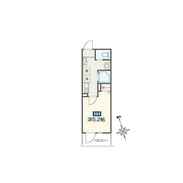 ＭＥＬＤＩＡ高座渋谷Ⅵ 304号室 間取り