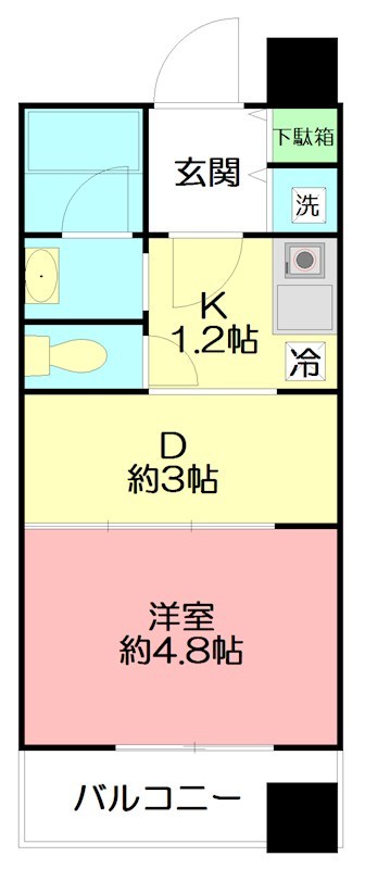 シャンテいせはら 702号室 間取り