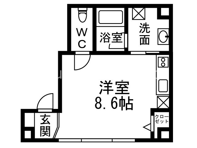 代官町グリーンビル 305号室 間取り