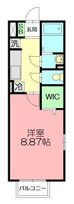 メゾンドヌフ 101号室 間取り