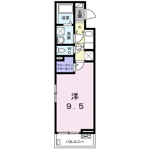 セレーノＡ 104号室 間取り