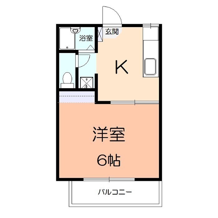 プログレス渋沢 2-A号室 間取り