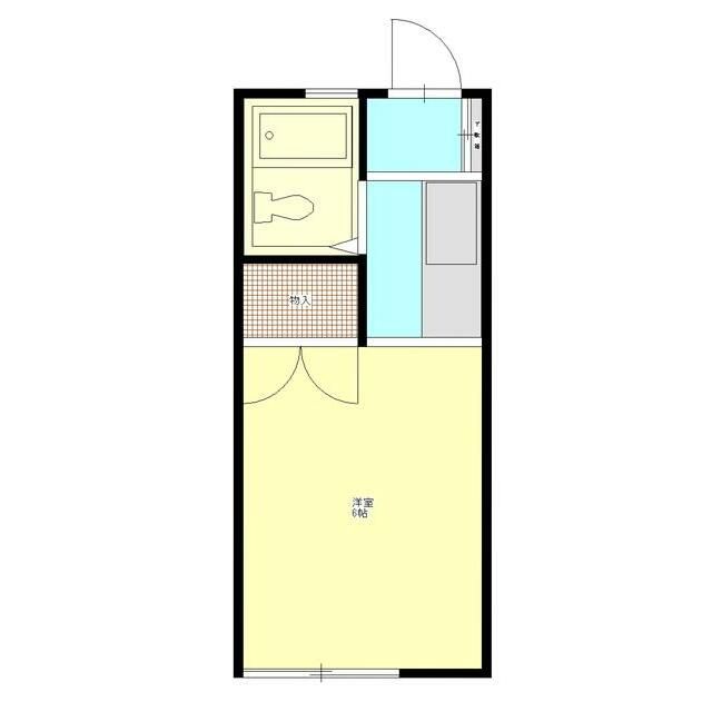 シャトーレ中里Ｂ棟 1F号室 間取り