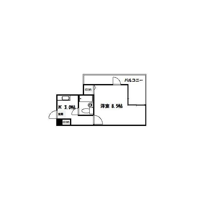 アメニティ東町 303号室 間取り