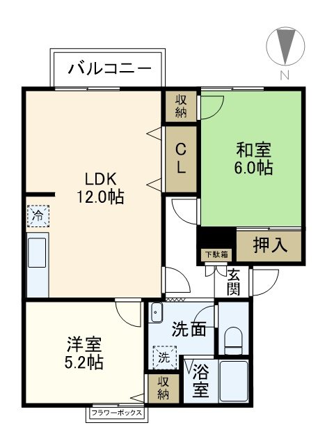 鎌倉山ガーデンヒルズ 108号室 間取り