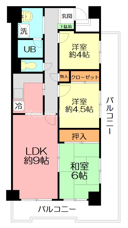 翠峯壱番館 301号室 間取り