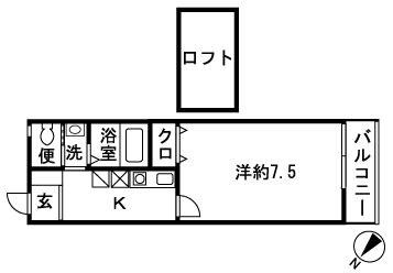 レザンヴィーゼ  204号室 間取り