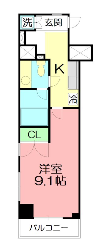 ＫＤＸレジデンス湘南台 901号室 間取り
