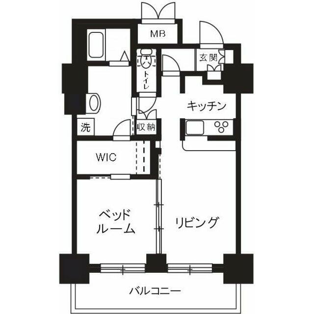 ステラ平塚 806号室 間取り