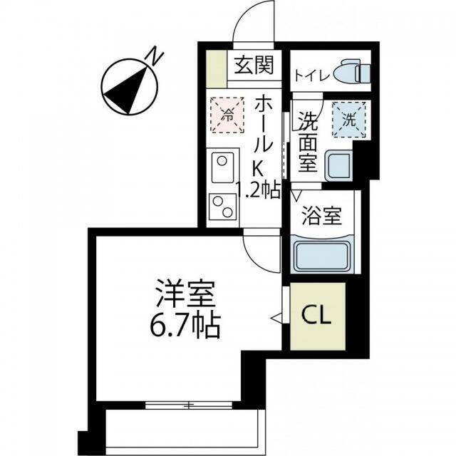 クレール辻堂 102号室 間取り