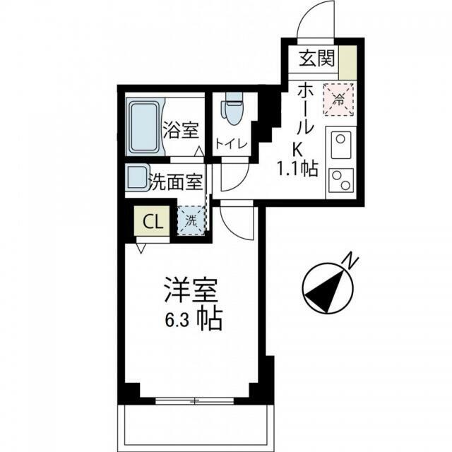 クレール辻堂 101号室 間取り