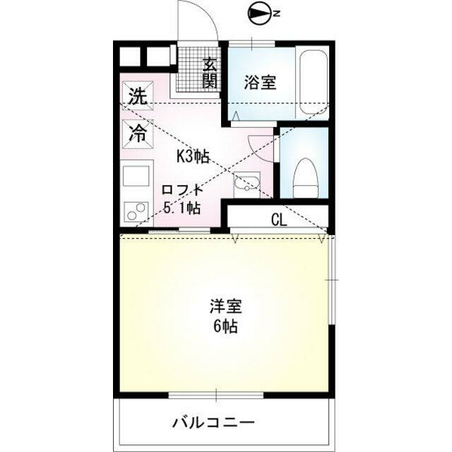 コンフォート湘南辻堂Ⅱ 201号室 間取り