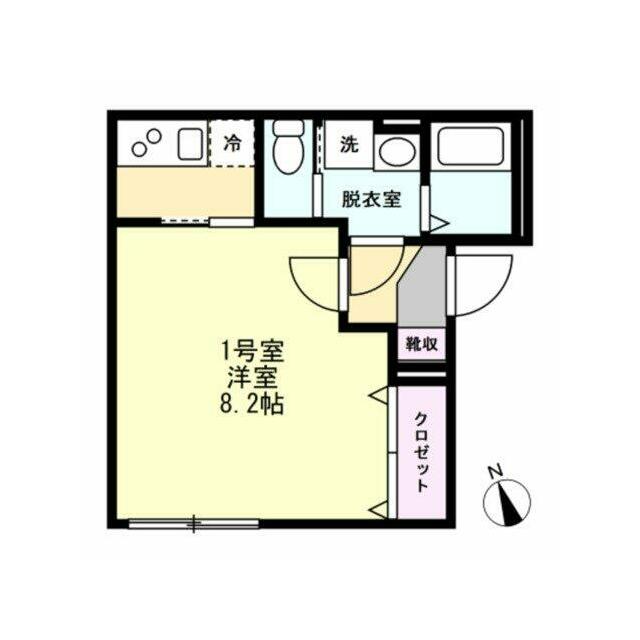 ベイルームサニー茅ヶ崎 201号室 間取り