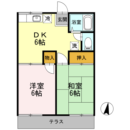 グランデュール福山　B 間取り図