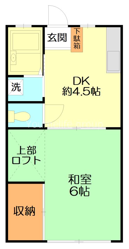 チェリーハイツA 202号室 間取り