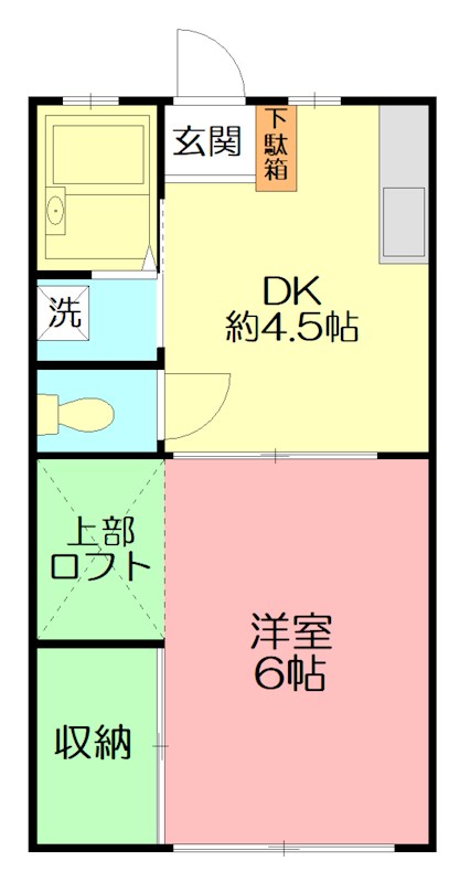 チェリーハイツA 202号室 間取り
