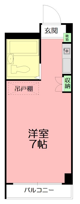 スペースポエム 302号室 間取り