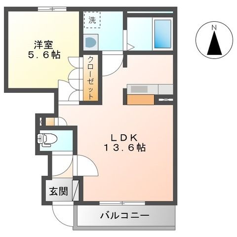 plaisir　（プレジール） 102号室 間取り