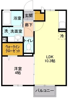 フェリーチェ桜 202号室 間取り