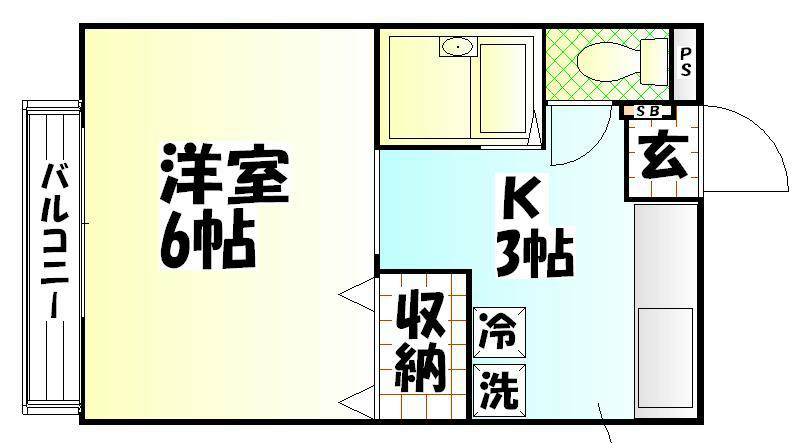 ヴァンベール 202号室 間取り