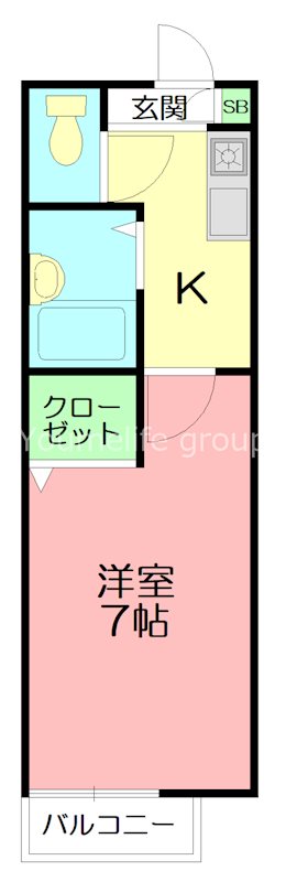 ルシェル 103号室 間取り