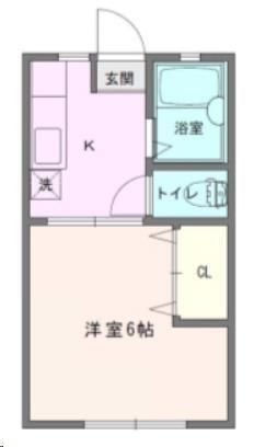 ロイヤル湘南 103号室 間取り