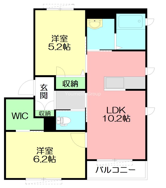 フェリシードＫ湘南 201号室 間取り