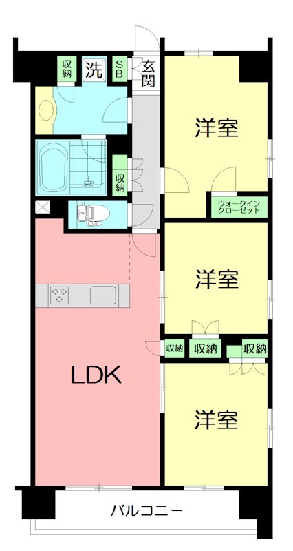 プレシス本厚木レジデンス 304号室 間取り